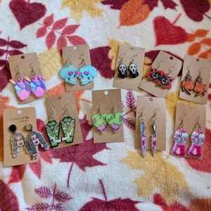 Halloween earrings lot